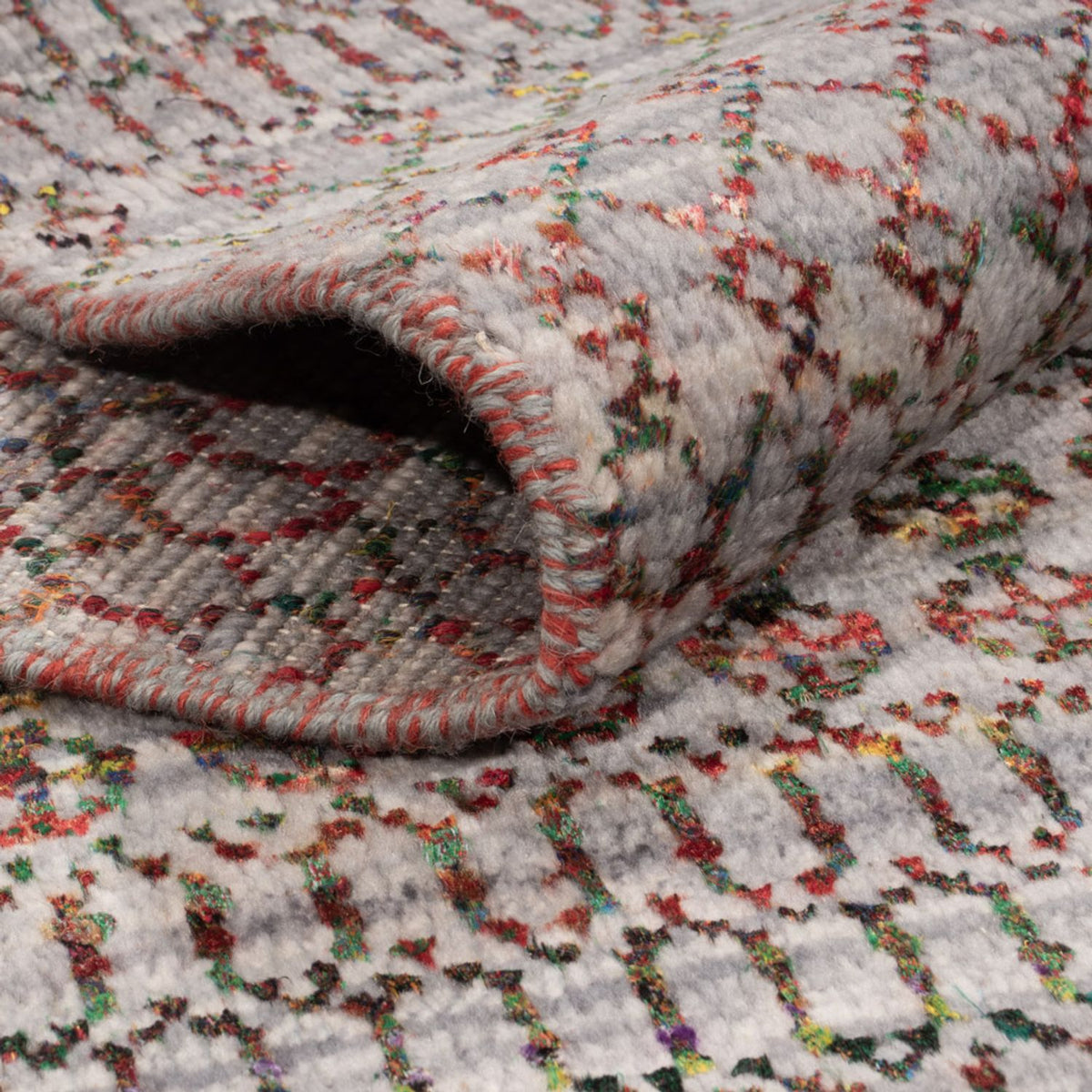 Designermatta - 195 x 150 cm - mörkblå