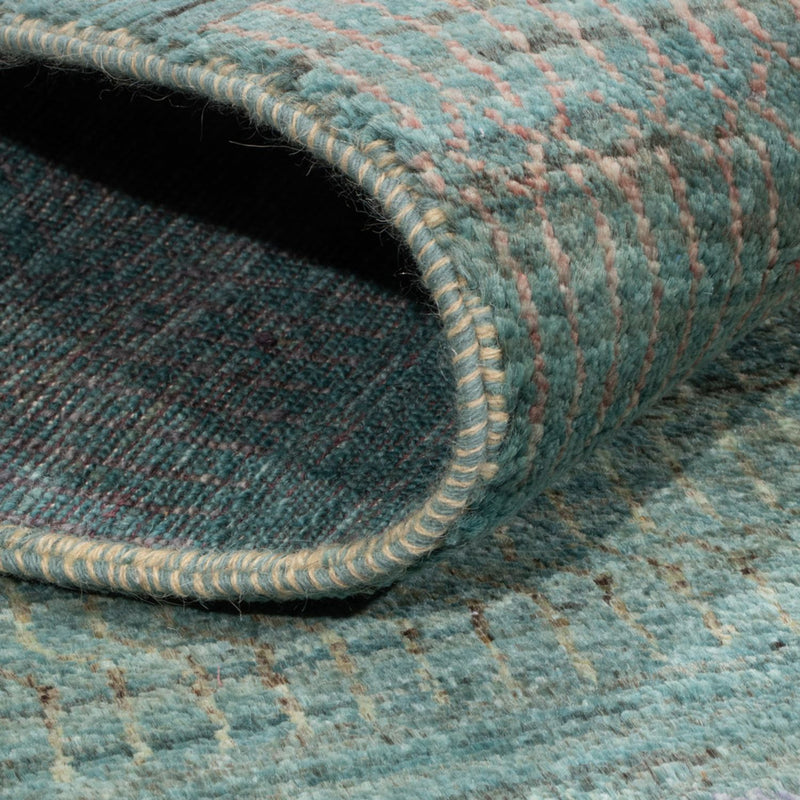 Designermatta - 196 x 152 cm - mörkgrön