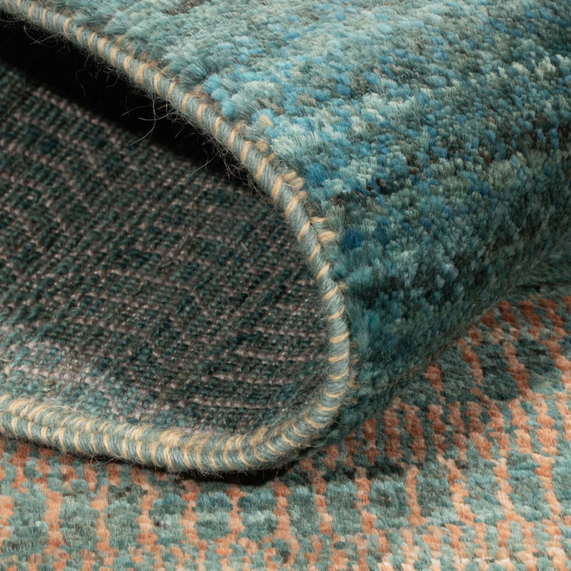 Designermatta - 195 x 154 cm - mörkgrön