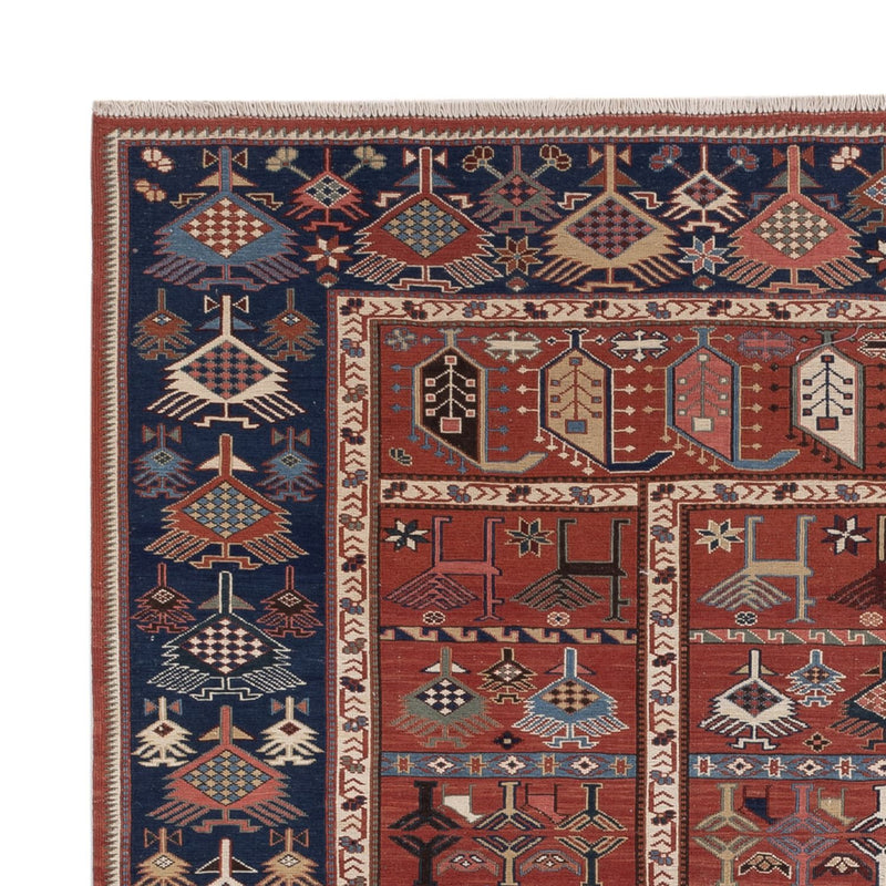 Kelim Carpet - orientalisk matta - Soumak kvadrat  - 205 x 192 cm - rost