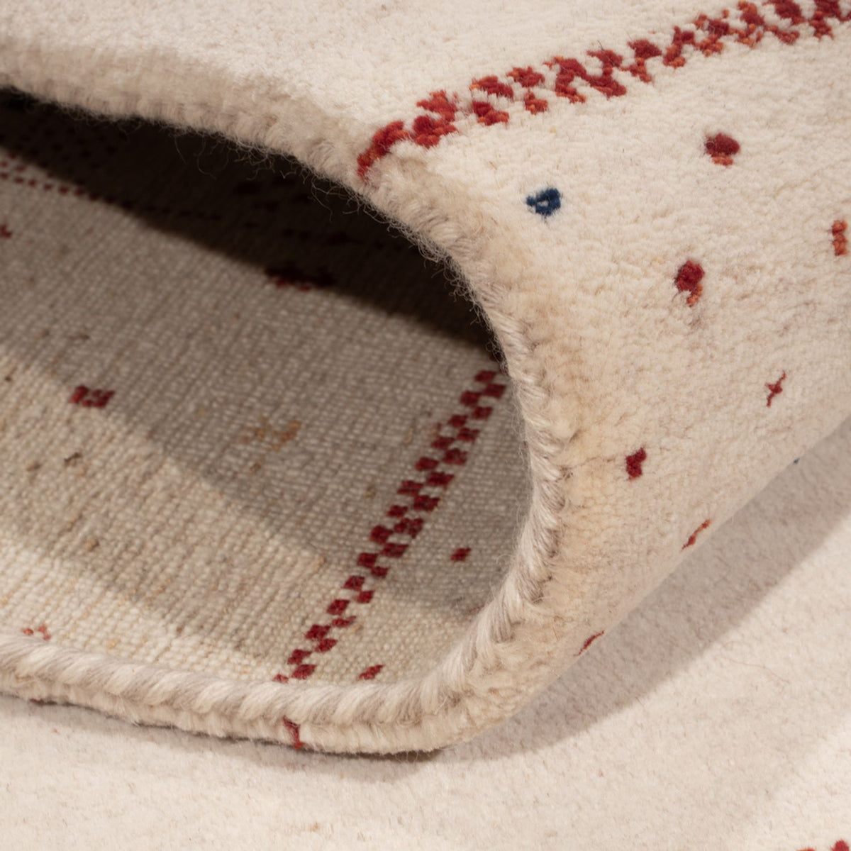 Gabbeh-mattan - Loribaft Indus - 190 x 148 cm - vit