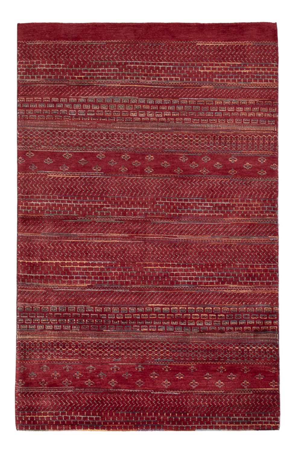 Gabbeh-mattan - Loribaft Indus - 192 x 122 cm - röd