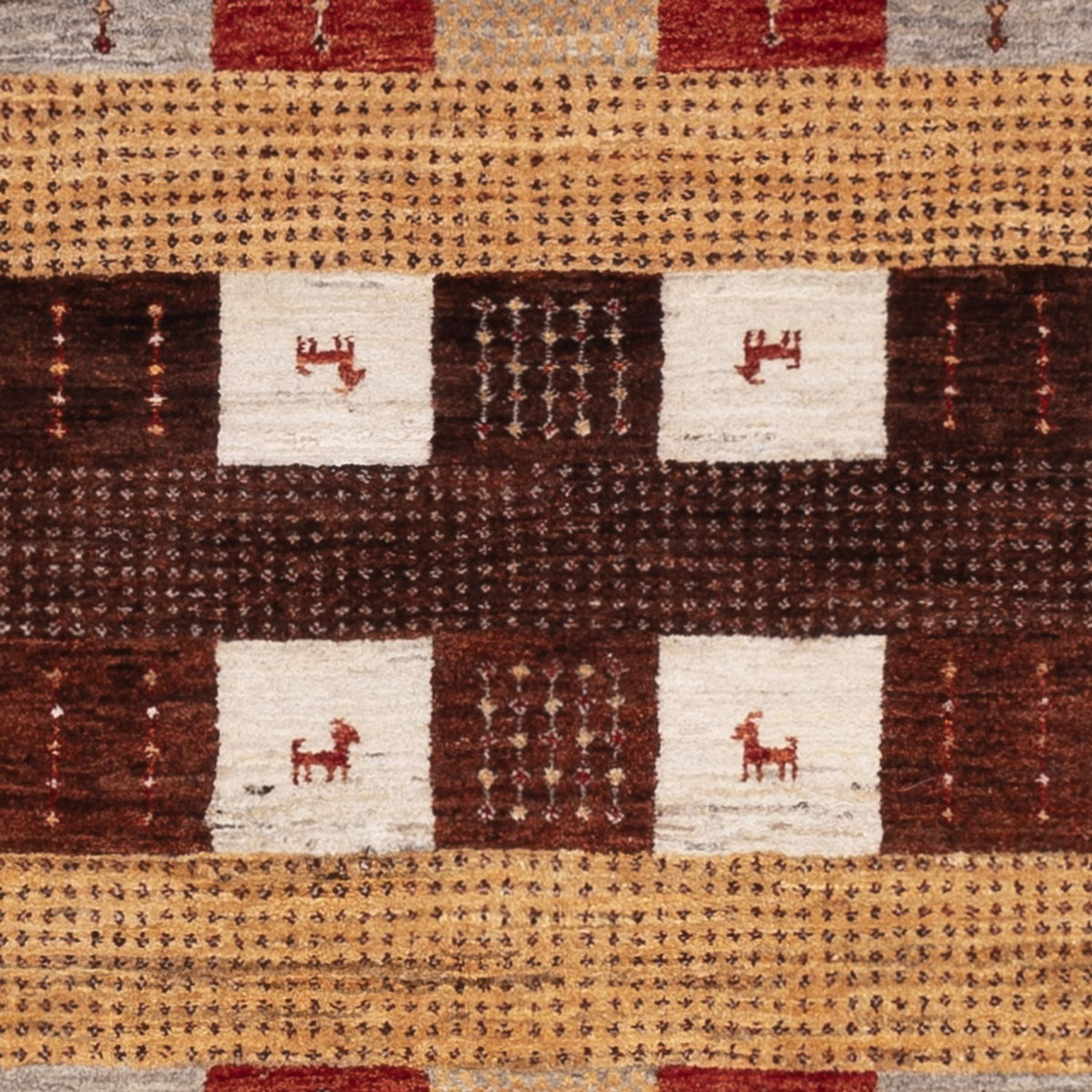 Gabbeh-mattan - Loribaft Indus - 205 x 150 cm - flerfärgad