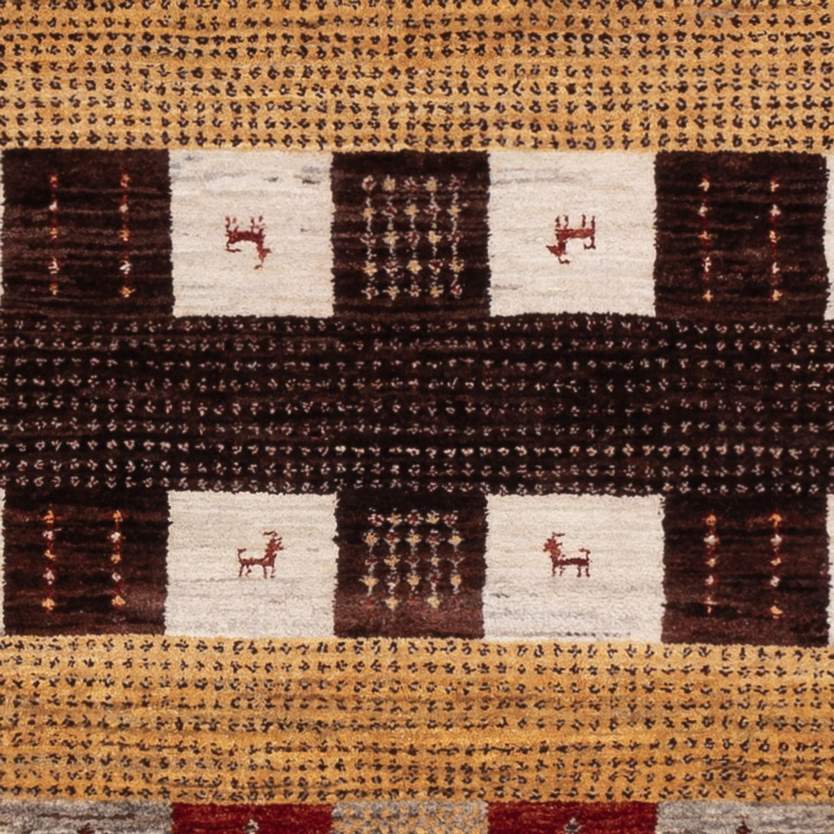 Gabbeh-mattan - Loribaft Indus - 205 x 144 cm - flerfärgad