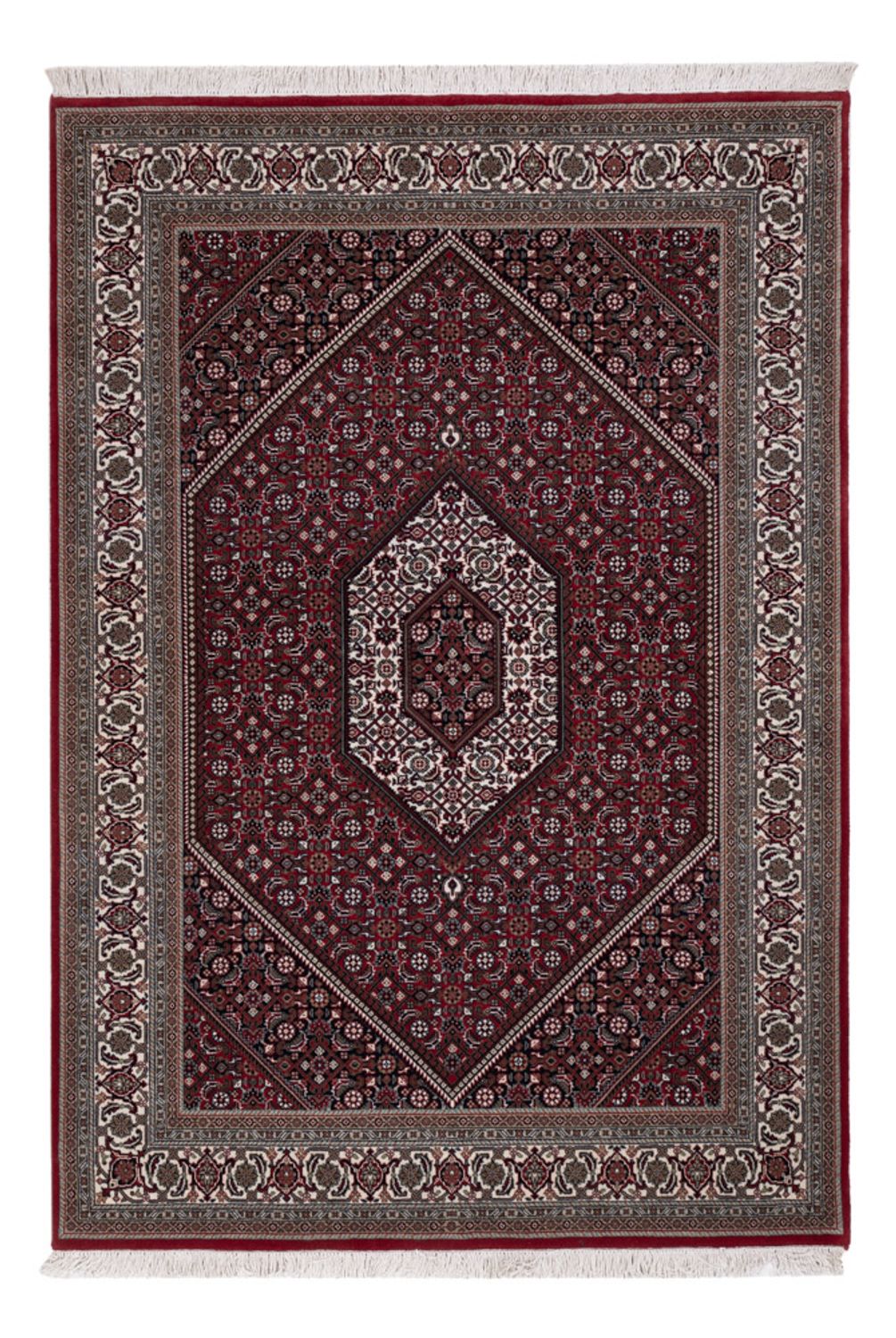 Orientaliska mattor - Bijar - Indus - 200 x 142 cm - mörkbrun