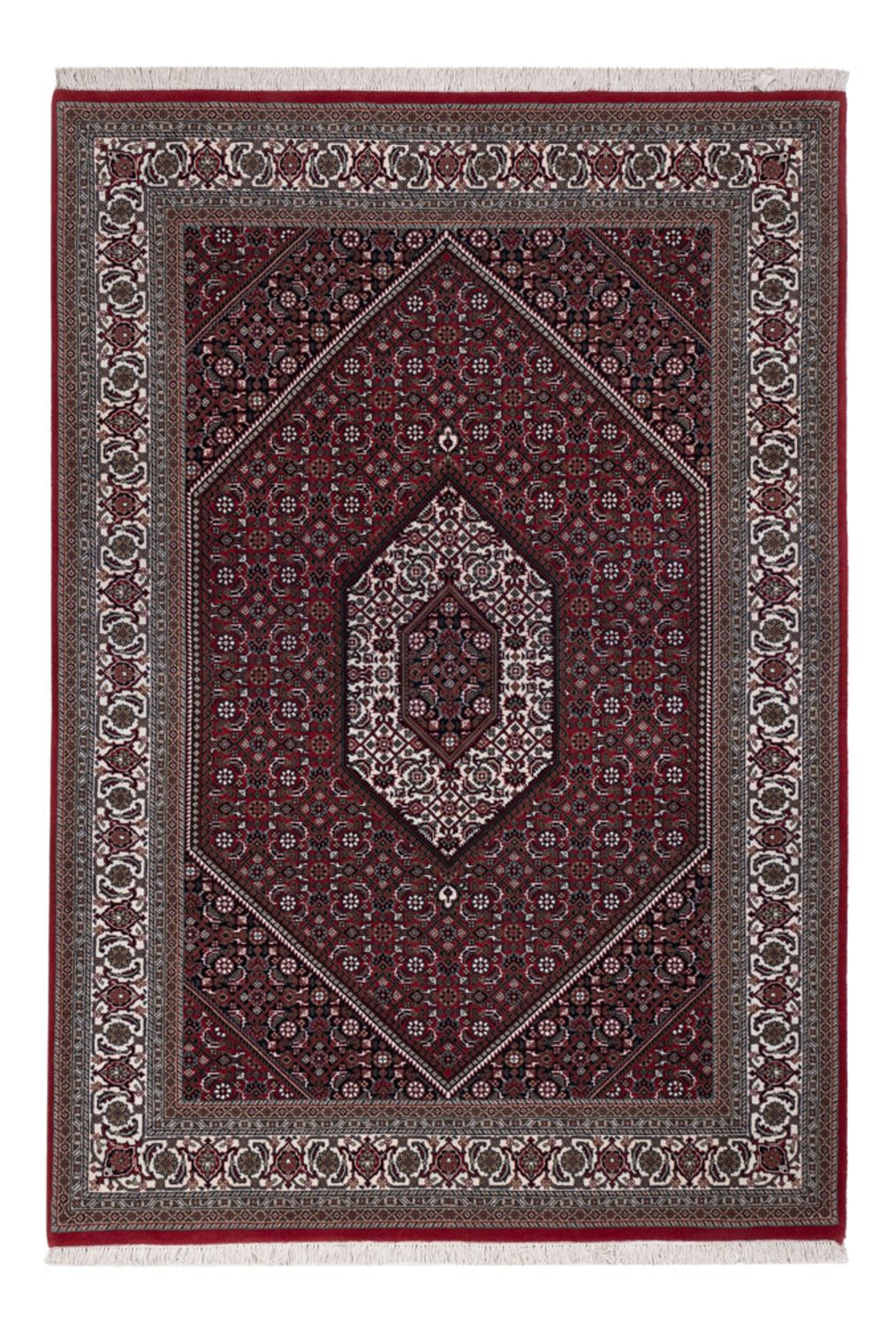 Orientaliska mattor - Bijar - Indus - 201 x 142 cm - mörkbrun