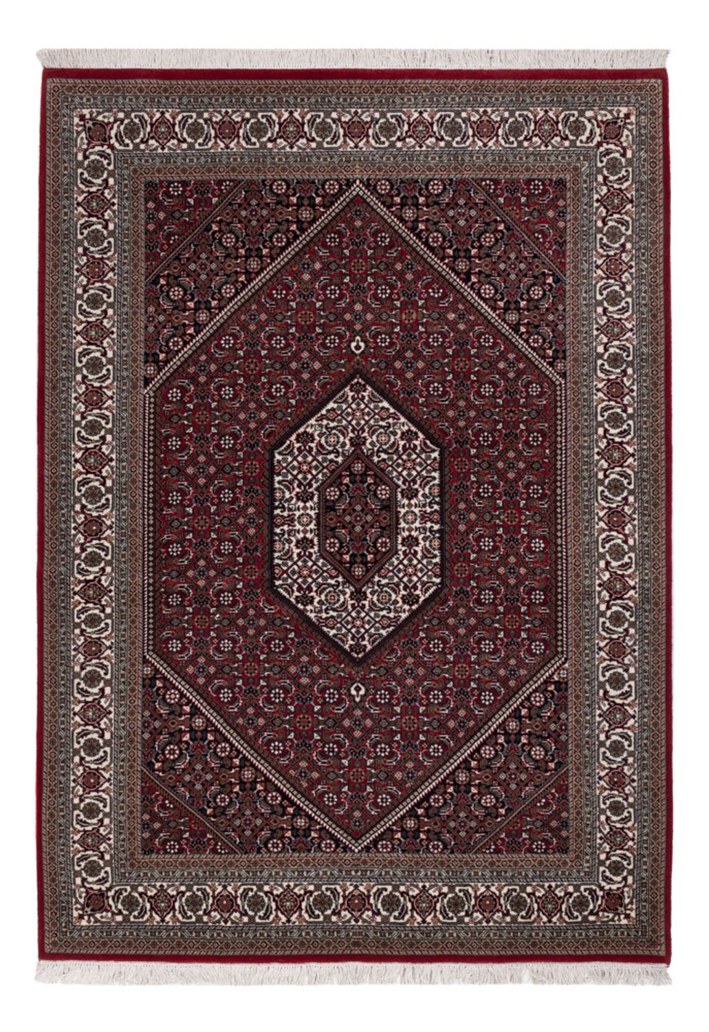 Orientaliska mattor - Bijar - Indus - 204 x 145 cm - mörkbrun