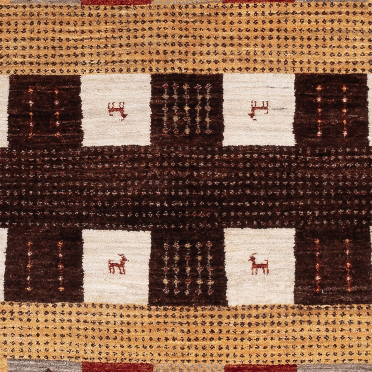 Gabbeh-mattan - Loribaft Indus - 216 x 147 cm - flerfärgad