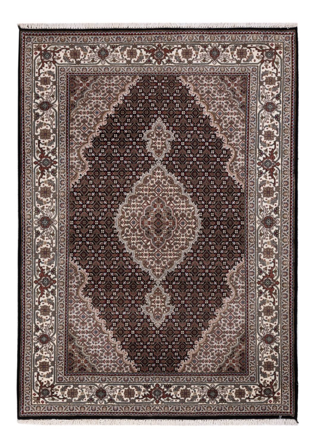 Orientaliska mattor - Tabriz - 196 x 141 cm - mörkgrå