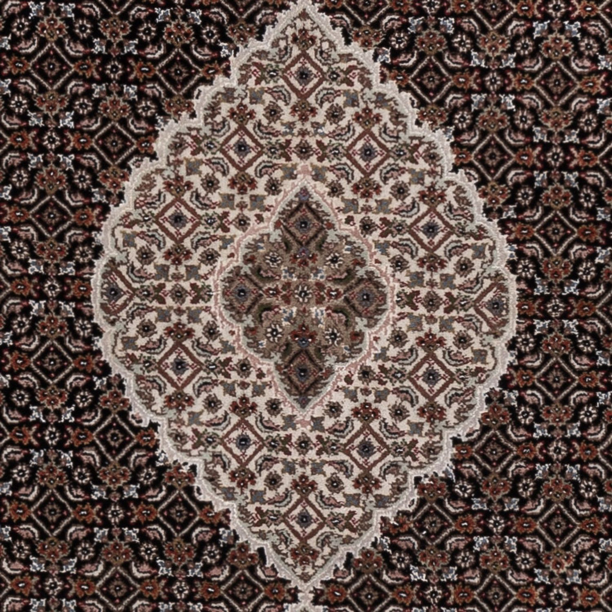 Orientaliska mattor - Tabriz - 204 x 142 cm - mörkgrå