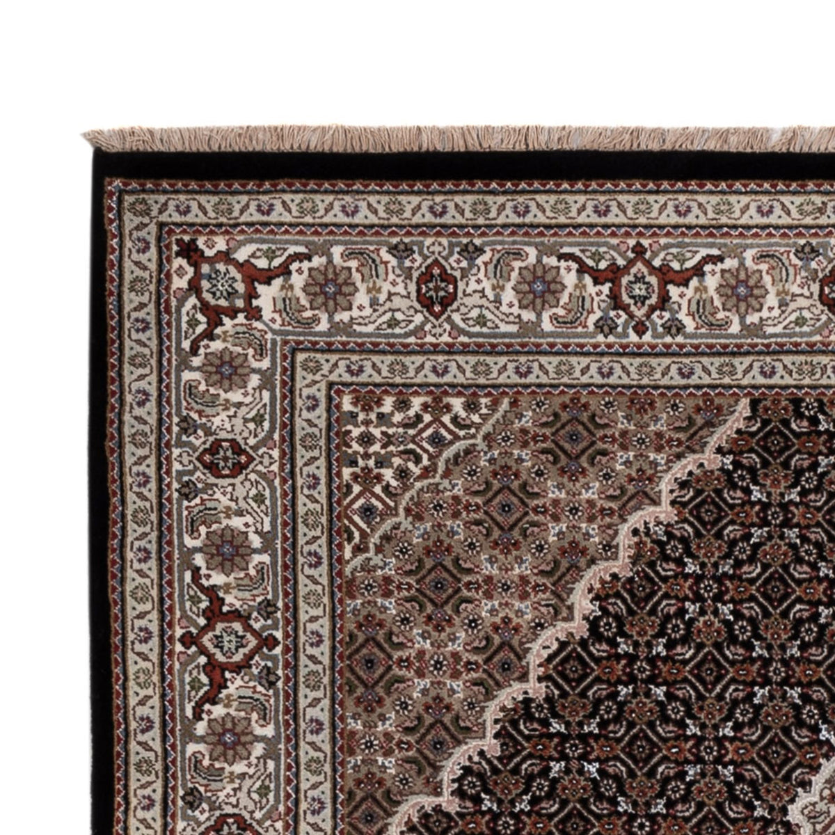 Orientaliska mattor - Tabriz - 204 x 142 cm - mörkgrå