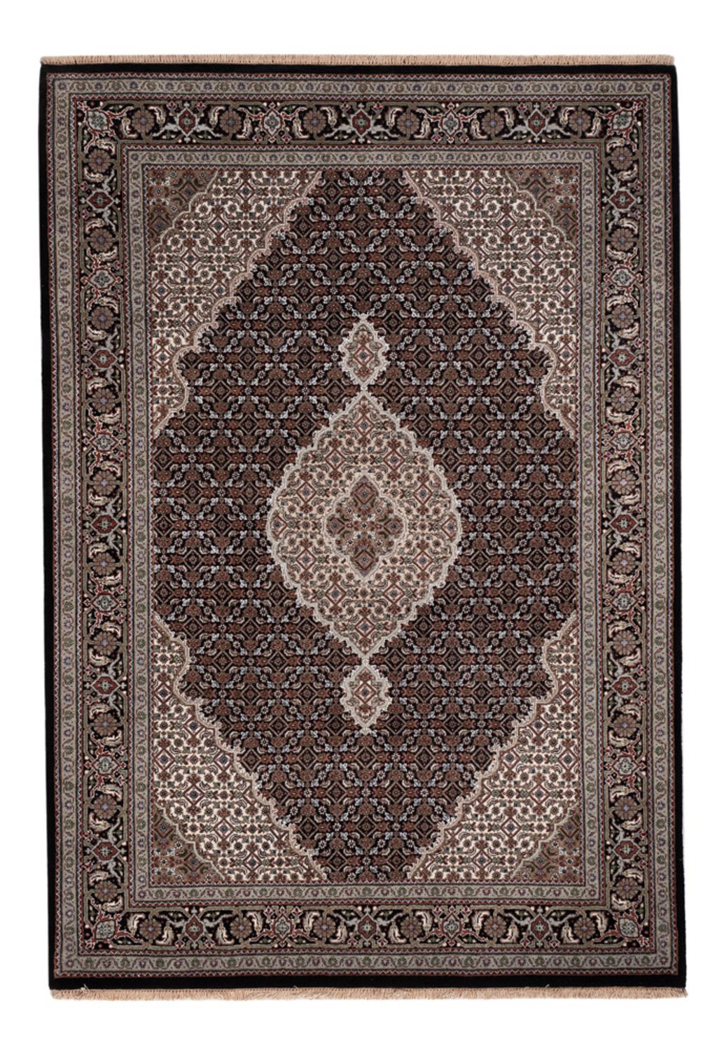 Orientaliska mattor - Tabriz - 205 x 143 cm - mörkgrå
