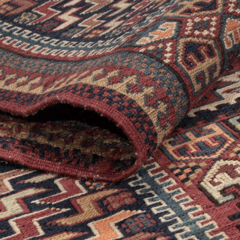 Kelim Carpet - orientalisk matta - Soumak - 215 x 155 cm - mörk beige