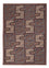 Kelim Carpet - orientalisk matta - Soumak - 216 x 152 cm - mörk beige