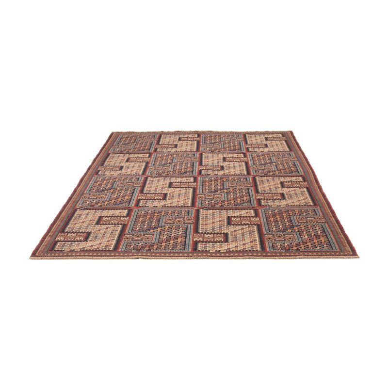 Kelim Carpet - orientalisk matta - Soumak - 216 x 152 cm - mörk beige