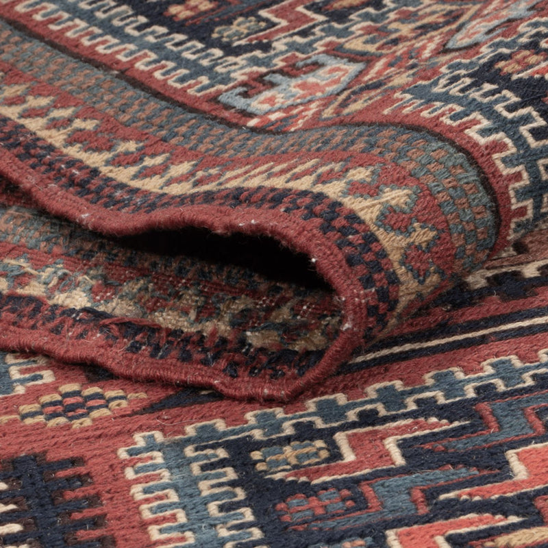 Kelim Teppich - Oriental - Soumak - 207 x 165 cm - dunkelbeige