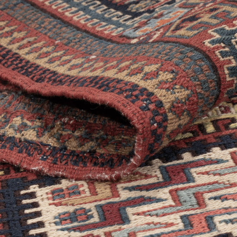 Kelim Carpet - orientalisk matta - Soumak - 205 x 166 cm - mörk beige