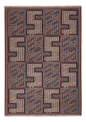 Kelim Carpet - orientalisk matta - Soumak - 223 x 156 cm - mörk beige