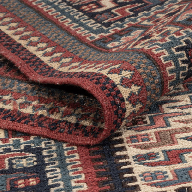 Kelim Carpet - orientalisk matta - Soumak - 223 x 156 cm - mörk beige