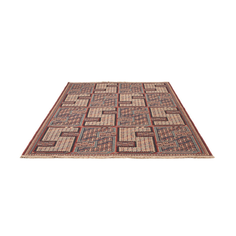 Kelim Carpet - orientalisk matta - Soumak - 223 x 156 cm - mörk beige