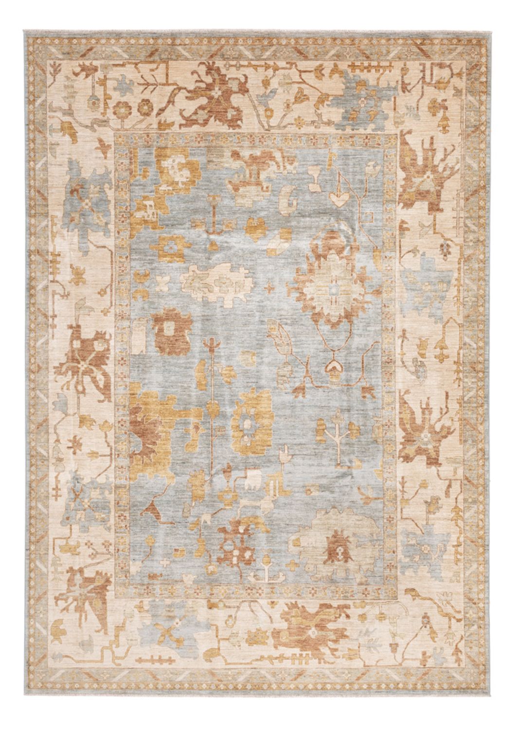 Ziegler Carpet - Usak - 348 x 246 cm - ljusblå