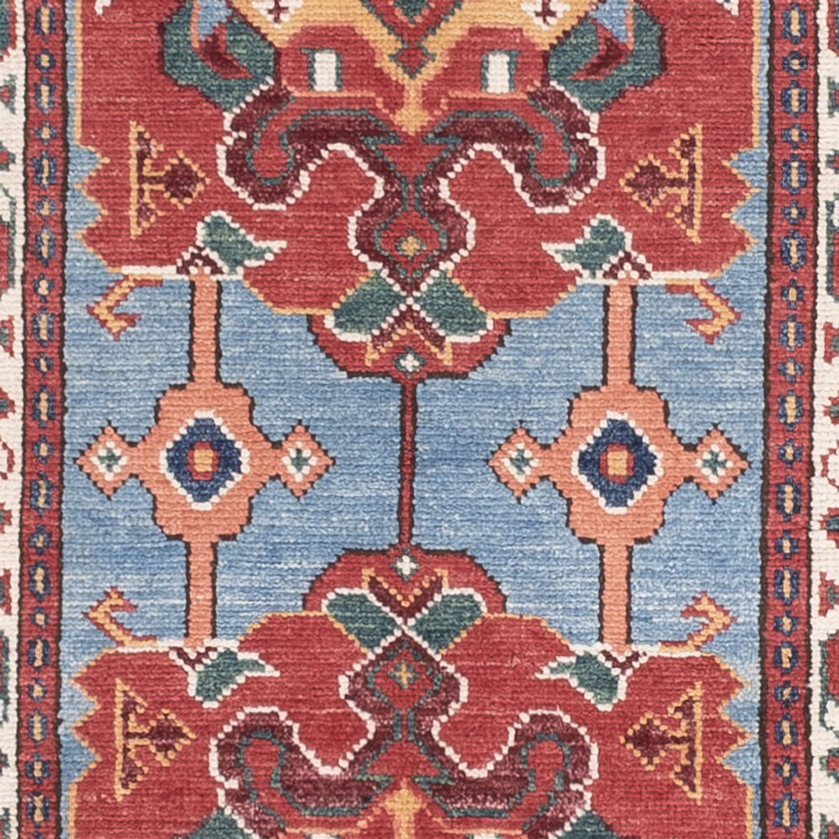 Runner Ziegler Carpet - Kazak - 287 x 77 cm - blå