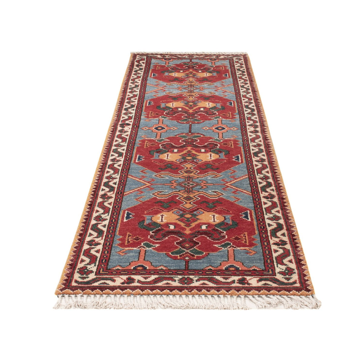 Runner Ziegler Carpet - Kazak - 287 x 77 cm - blå