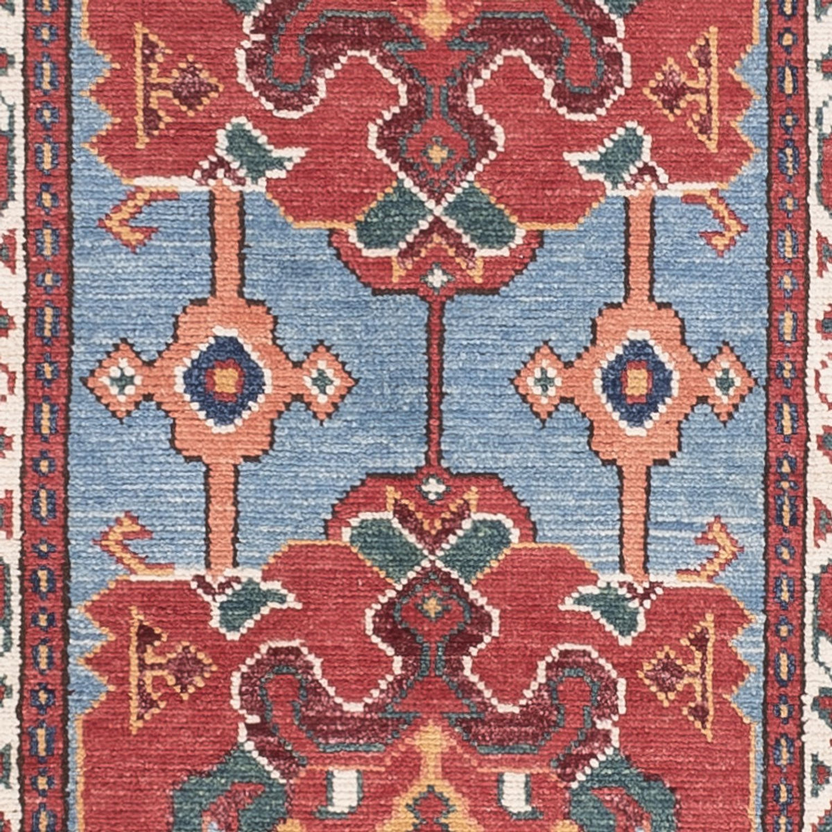 Runner Ziegler Carpet - Kazak - 287 x 75 cm - blå