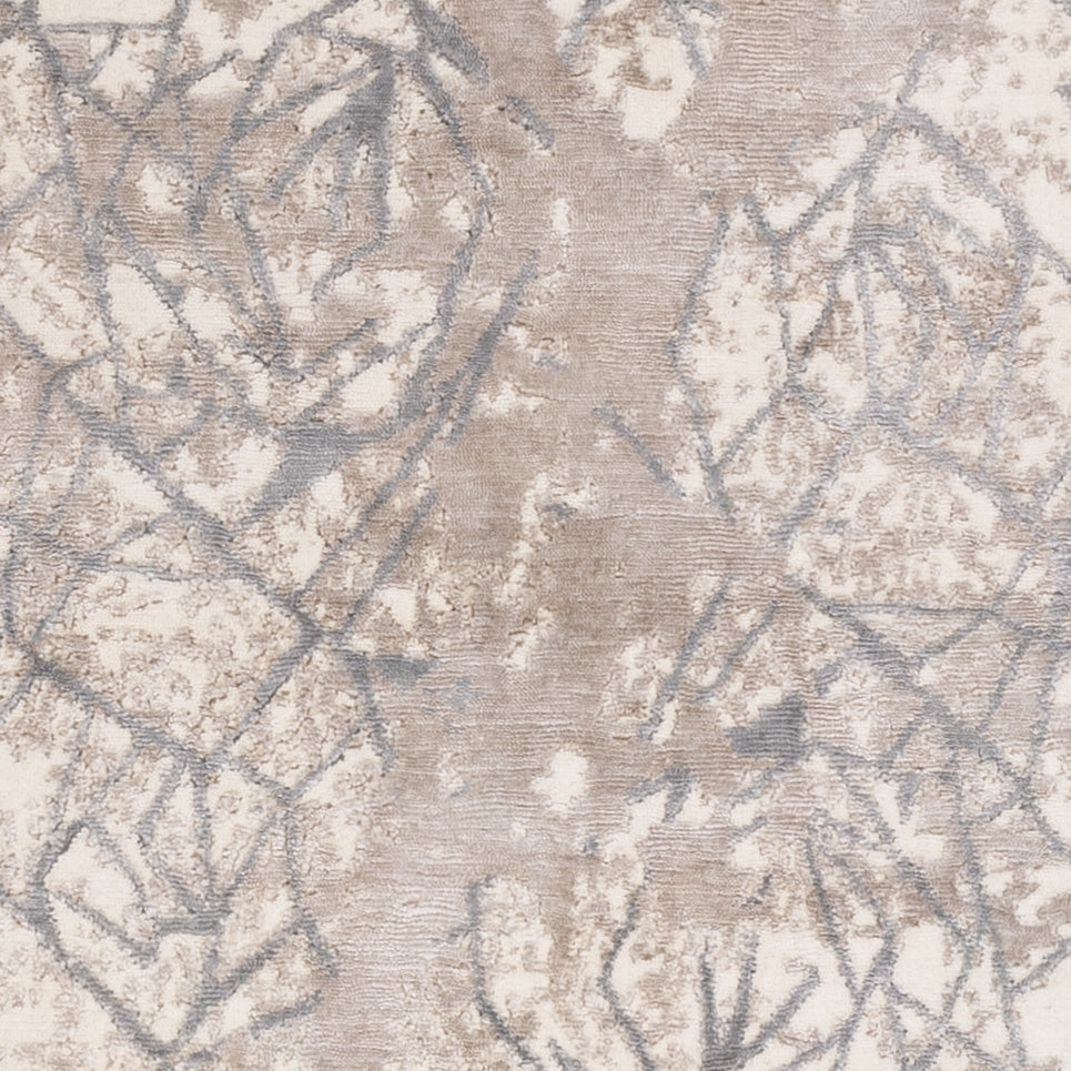 Designermatta - 242 x 174 cm - ljusgrå