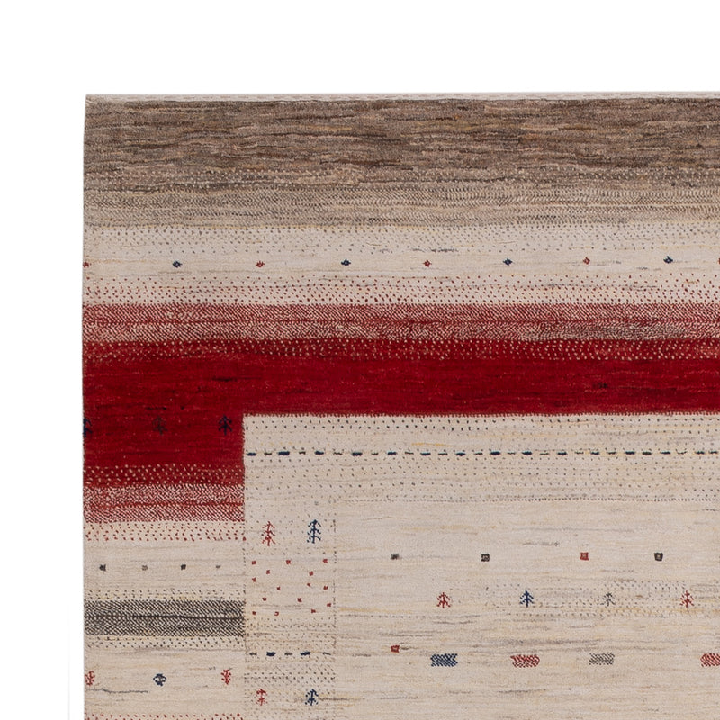 Gabbeh-mattan - Loribaft Indus - 242 x 176 cm - ljusbeige