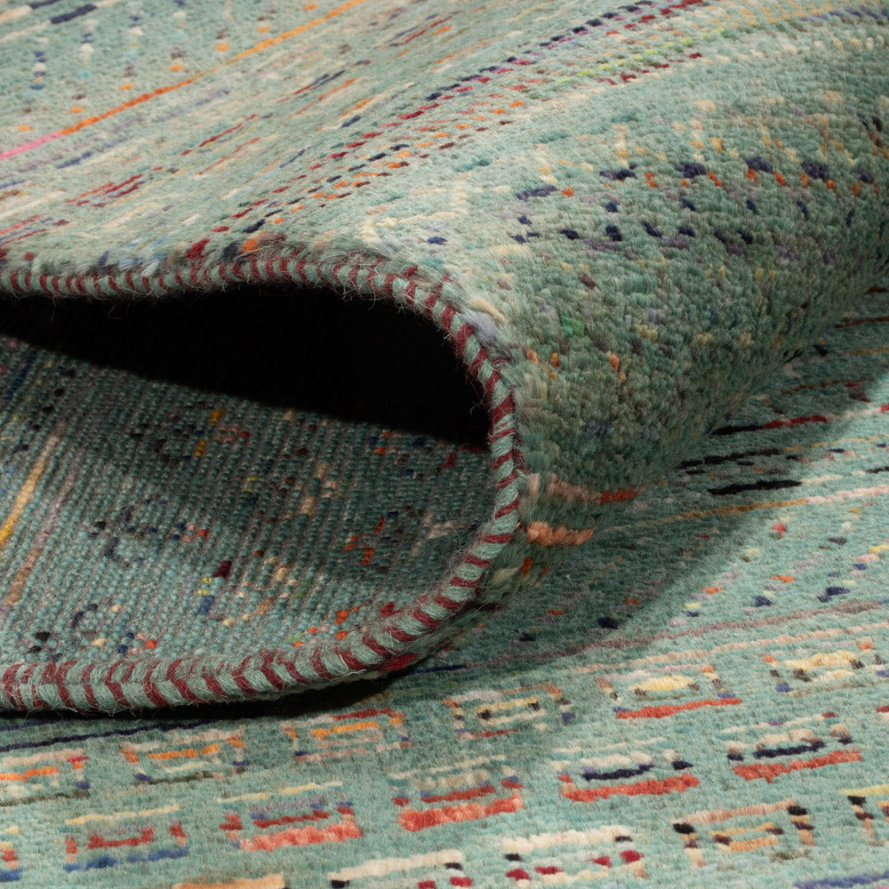 Designermatta - 240 x 201 cm - bensinblå