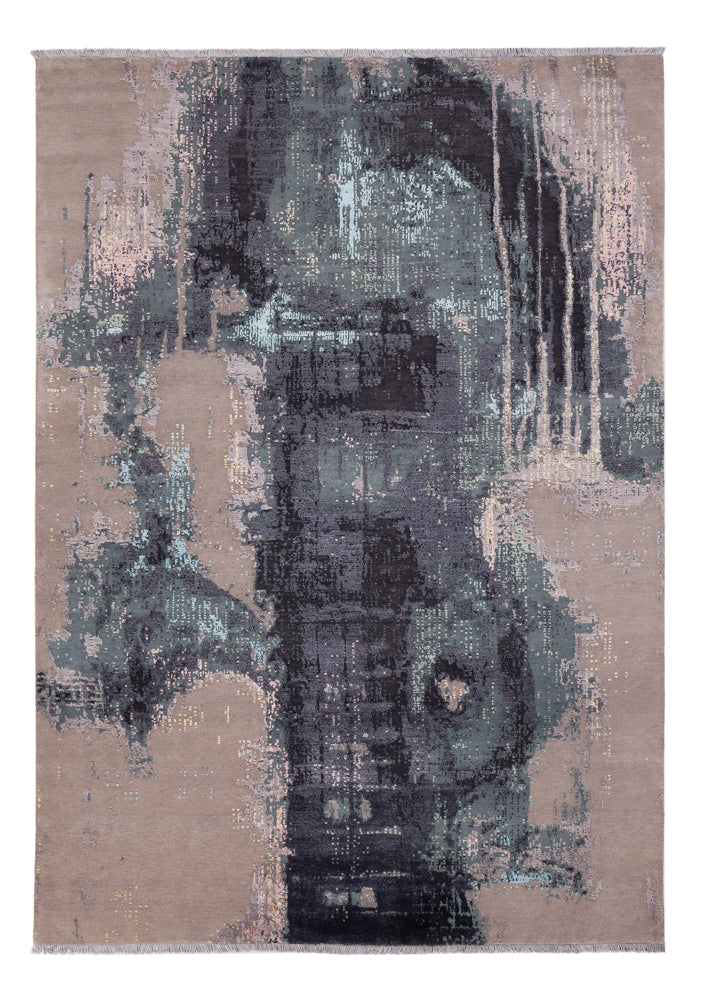 Designermatta - 251 x 176 cm - flerfärgad