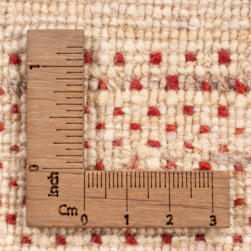 Gabbeh-mattan - Loribaft Indus kvadrat  - 246 x 249 cm - ljusbeige