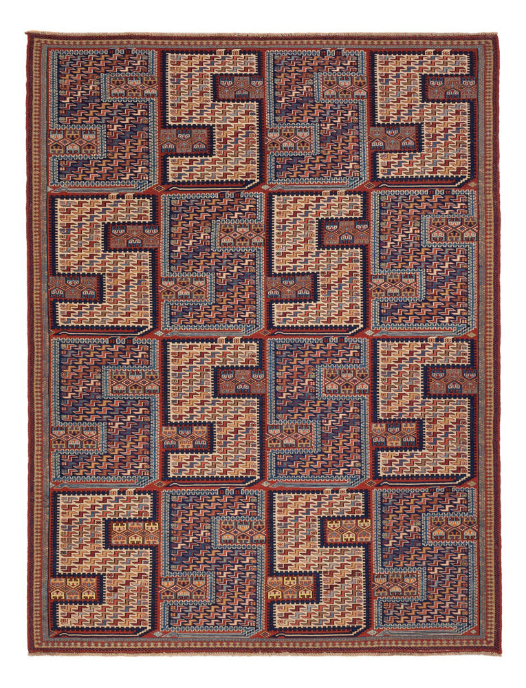 Kelim Carpet - orientalisk matta - Soumak - 212 x 170 cm - flerfärgad