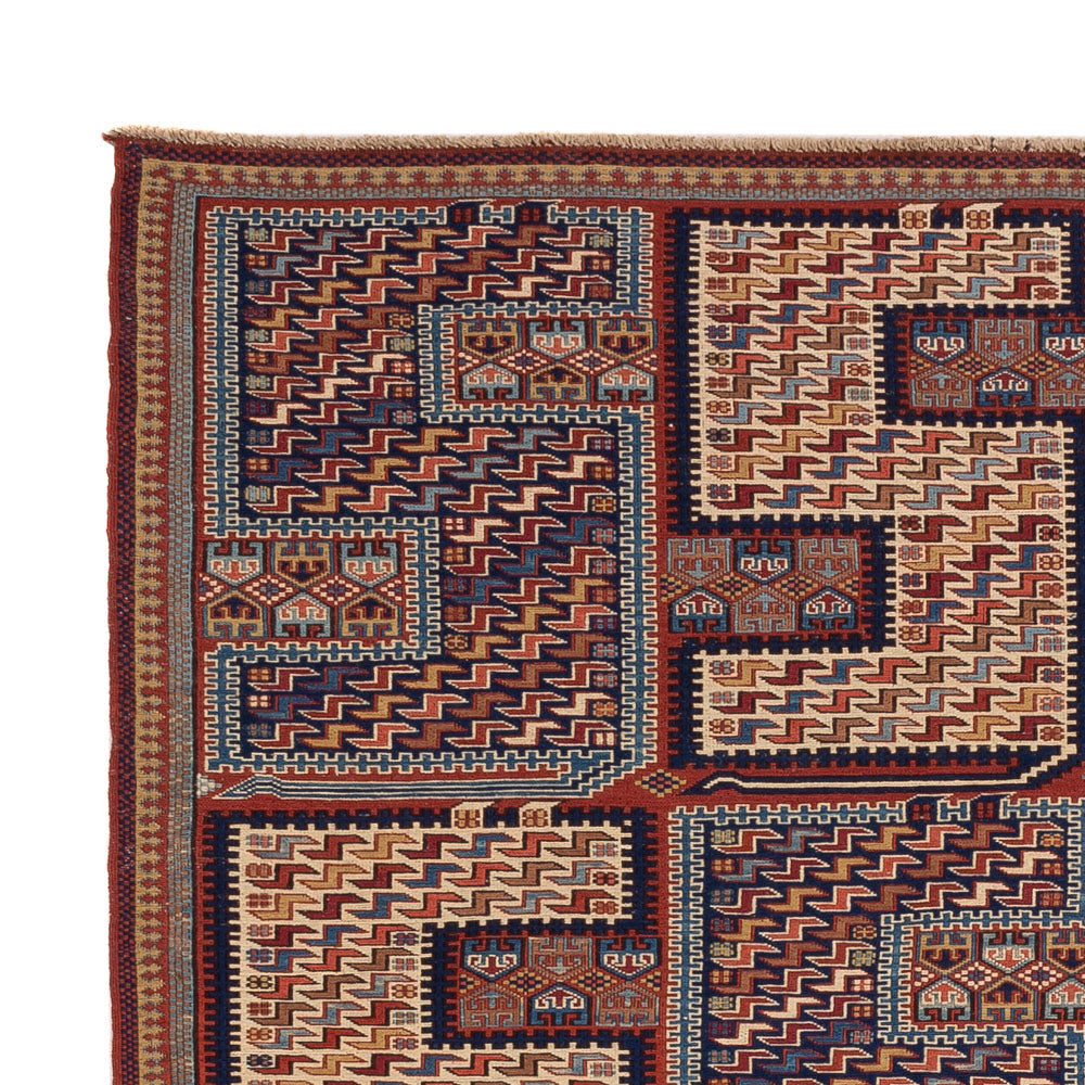 Kelim Carpet - orientalisk matta - Soumak - 212 x 170 cm - flerfärgad