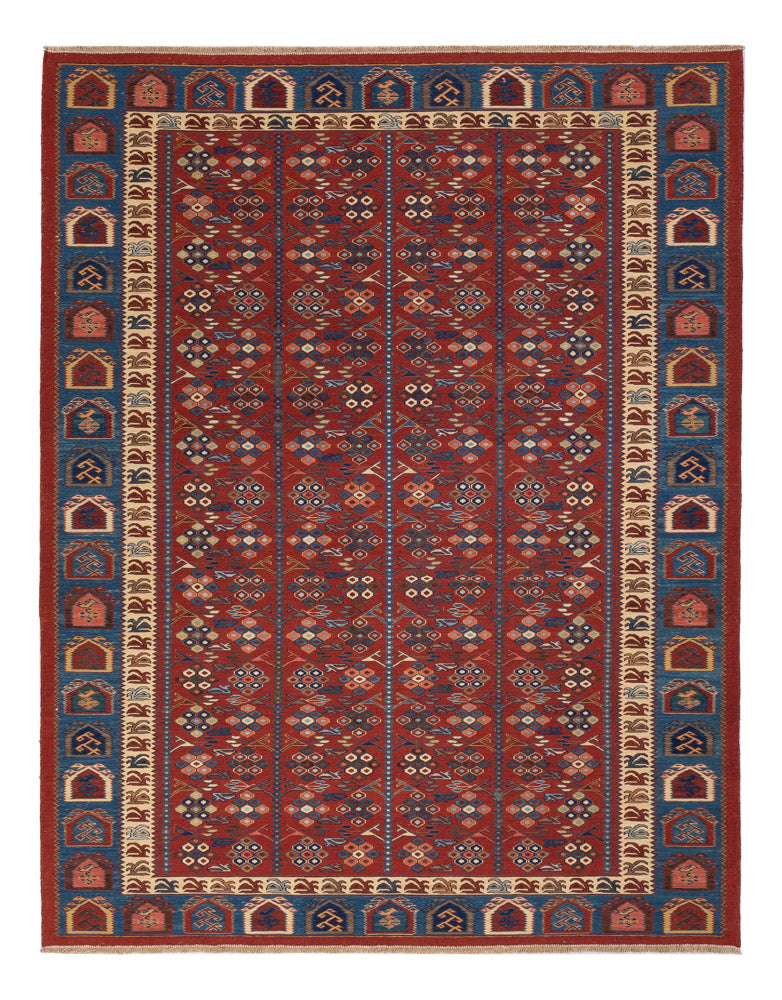 Kelim Carpet - orientalisk matta - Soumak - 228 x 175 cm - rost