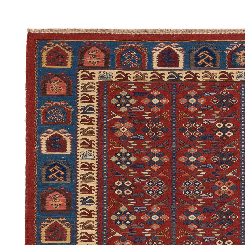 Kelim Carpet - orientalisk matta - Soumak - 228 x 175 cm - rost