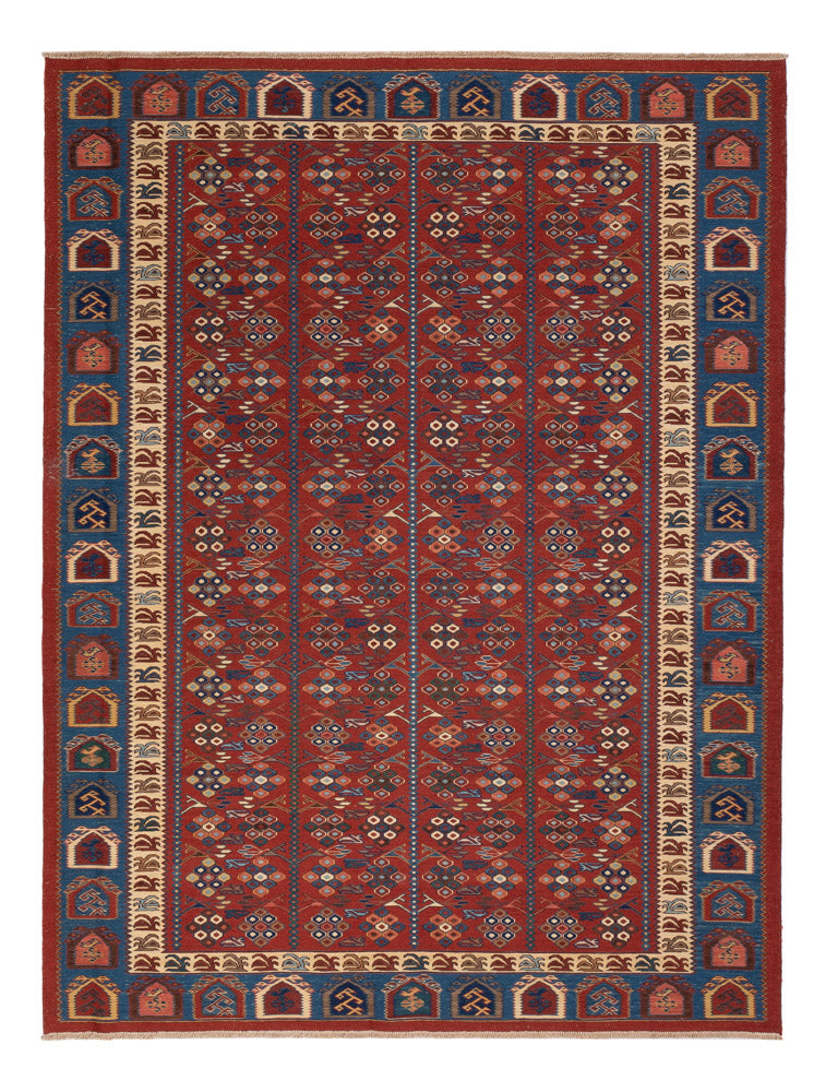 Kelim Carpet - orientalisk matta - Soumak - 229 x 175 cm - rost