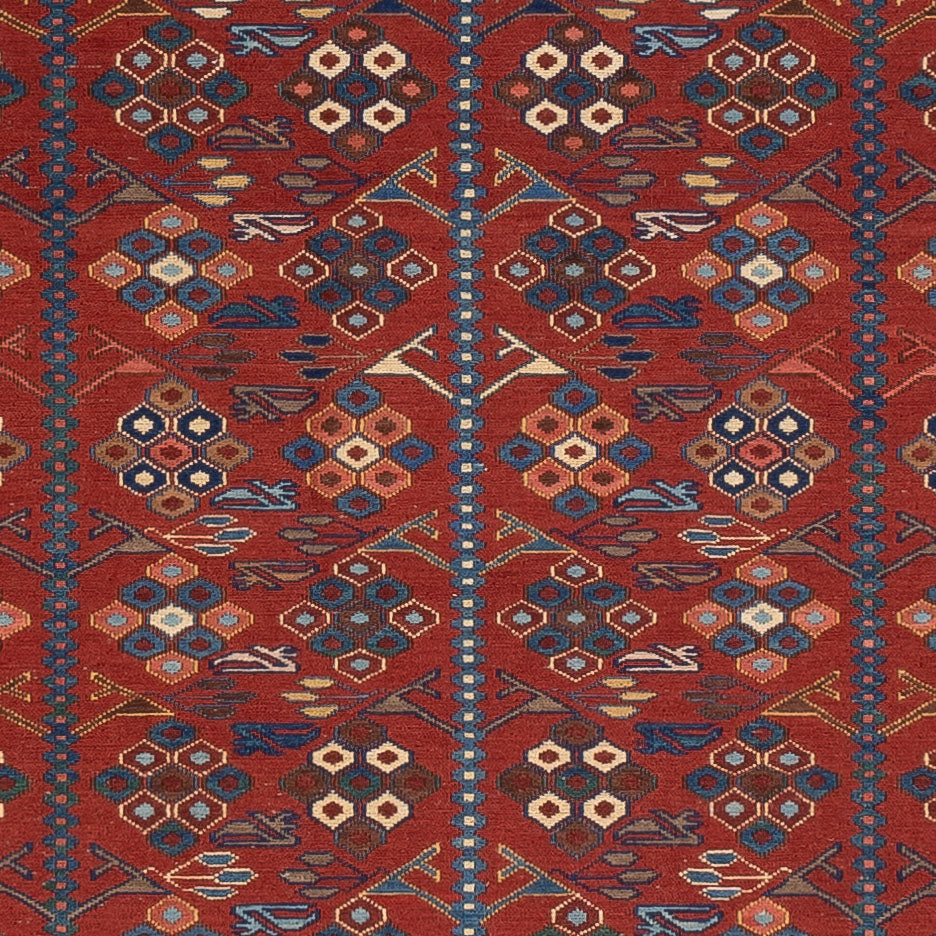 Kelim Carpet - orientalisk matta - Soumak - 229 x 175 cm - rost