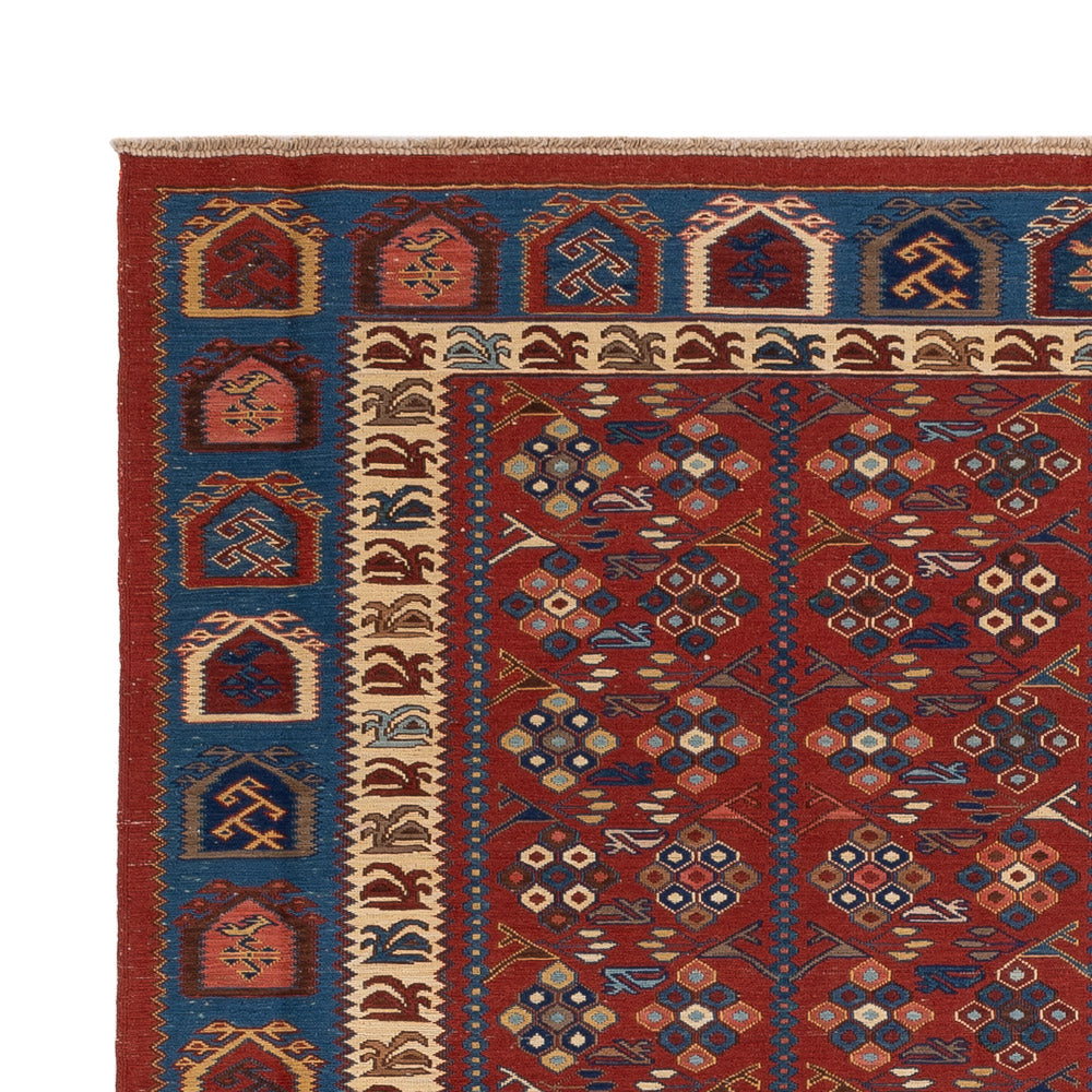 Kelim Carpet - orientalisk matta - Soumak - 229 x 175 cm - rost