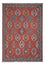 Kelim Carpet - orientalisk matta - Kungliga - 253 x 177 cm - röd