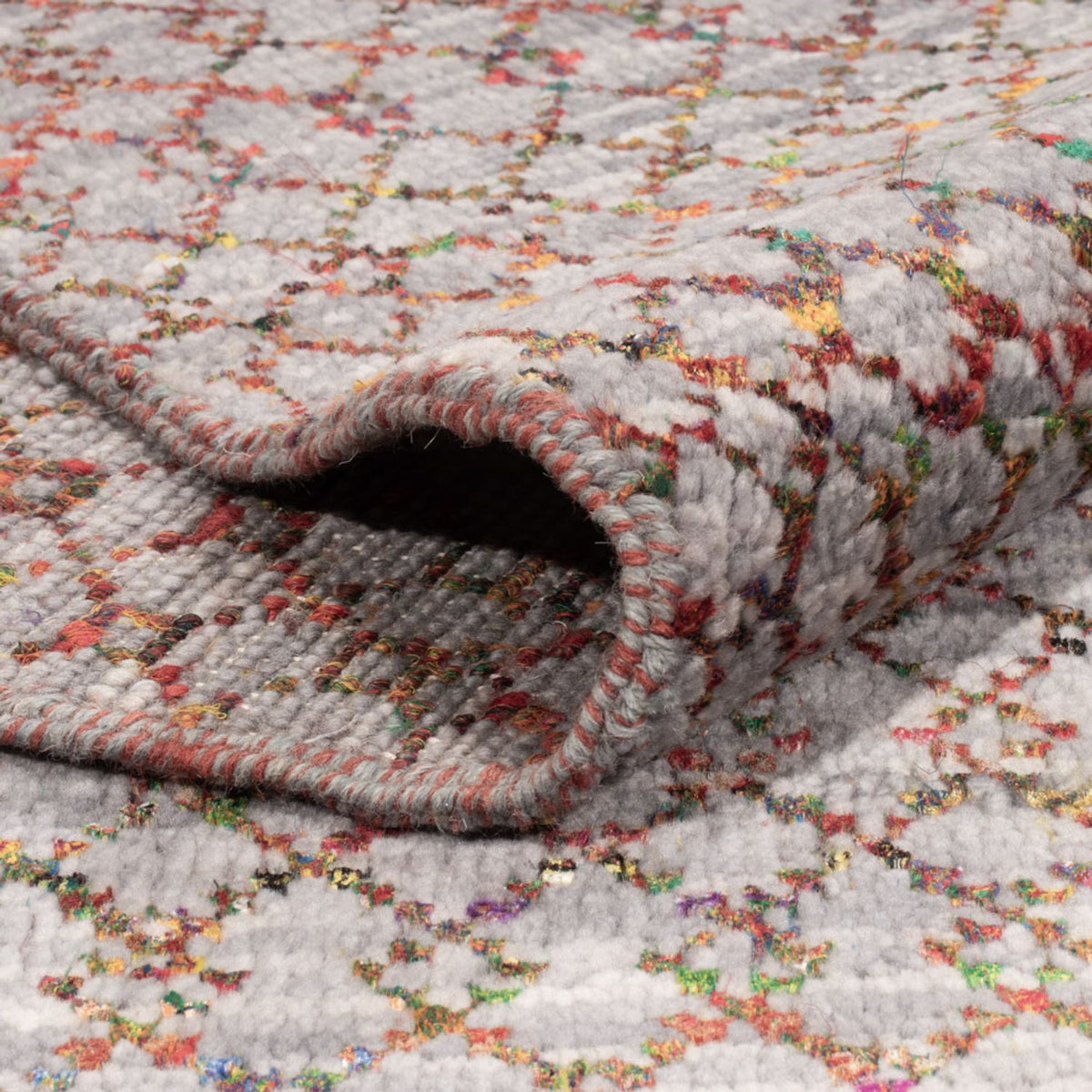 Designermatta - 300 x 250 cm - mörkblå