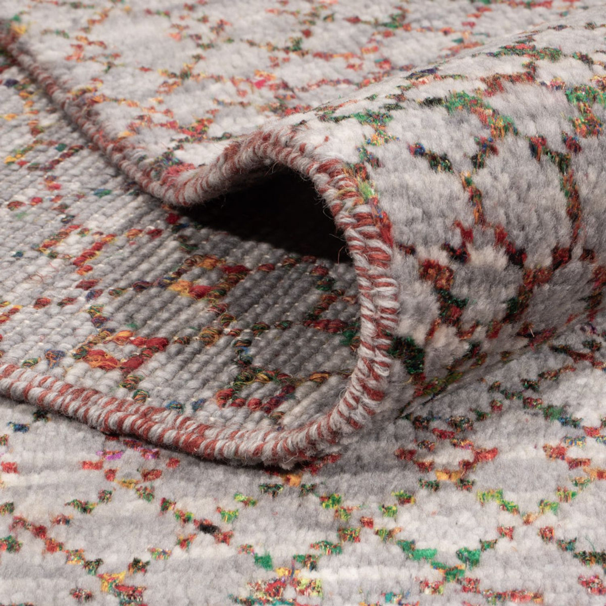 Designermatta - 297 x 250 cm - mörkblå