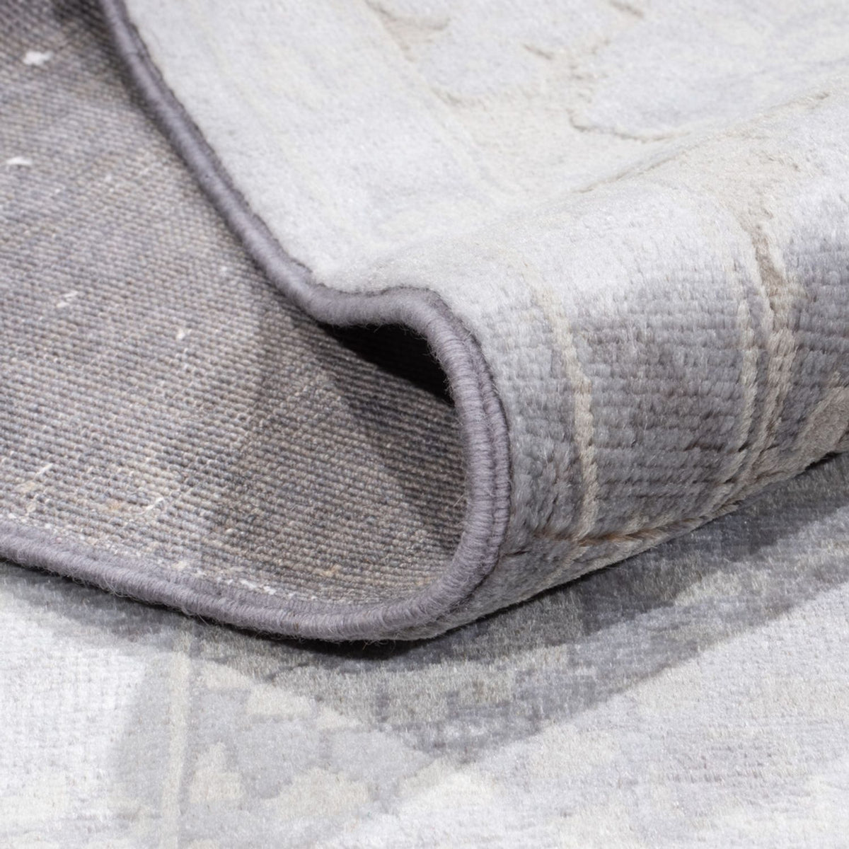 Designermatta - 295 x 246 cm - silver