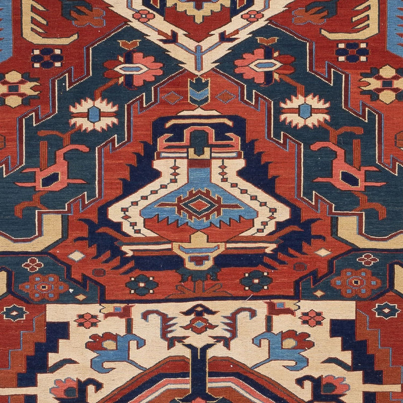 Kelim Carpet - orientalisk matta - Soumak - 256 x 194 cm - flerfärgad