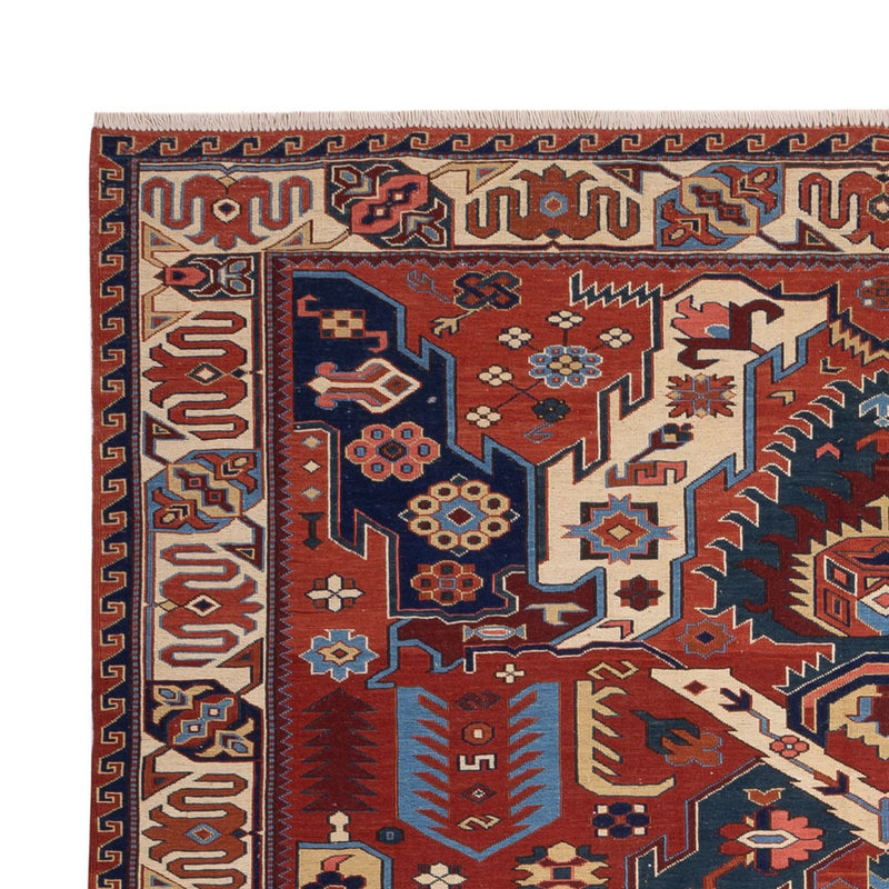 Kelim Carpet - orientalisk matta - Soumak - 256 x 194 cm - flerfärgad