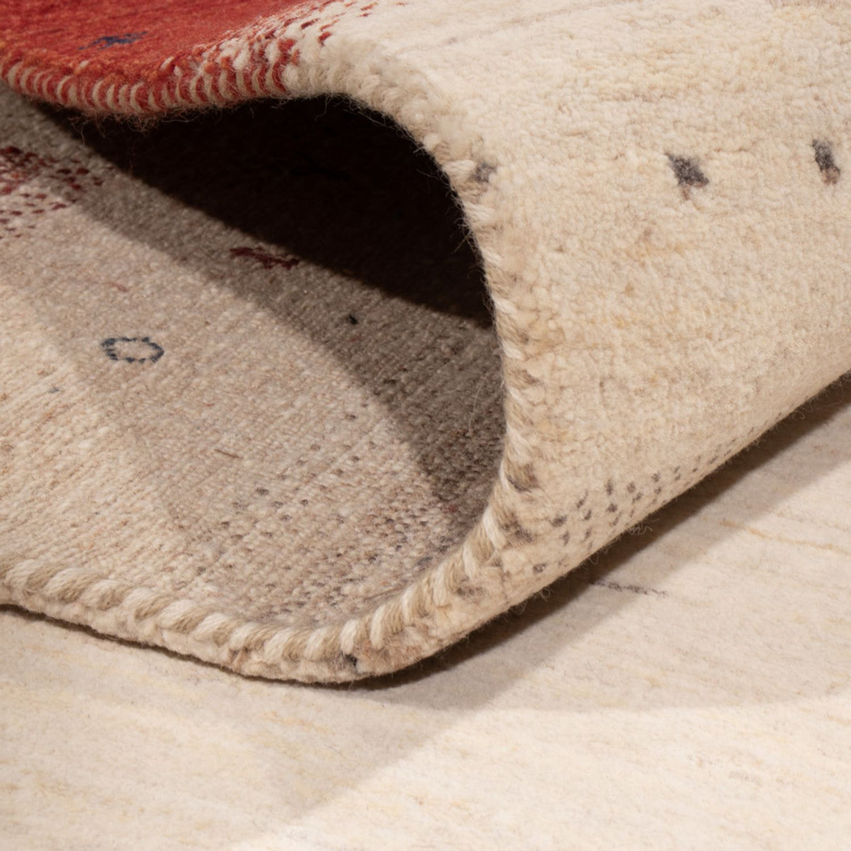 Gabbeh-mattan - Loribaft Indus - 292 x 185 cm - beige