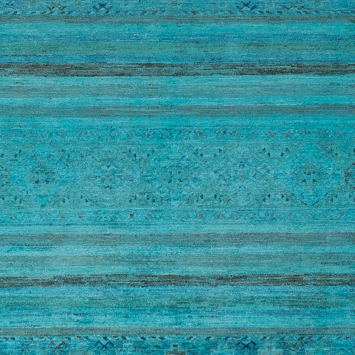 Designermatta - 300 x 247 cm - turkos