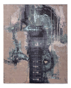 Designermatta - 310 x 253 cm - flerfärgad