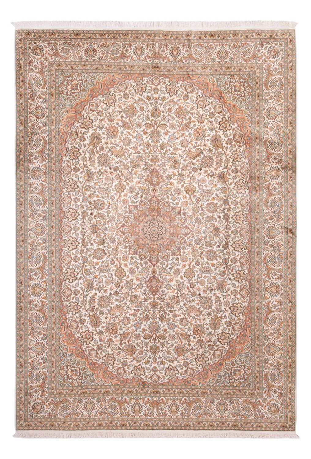 Sidenmatta - Kashmir Silk - 314 x 219 cm - beige